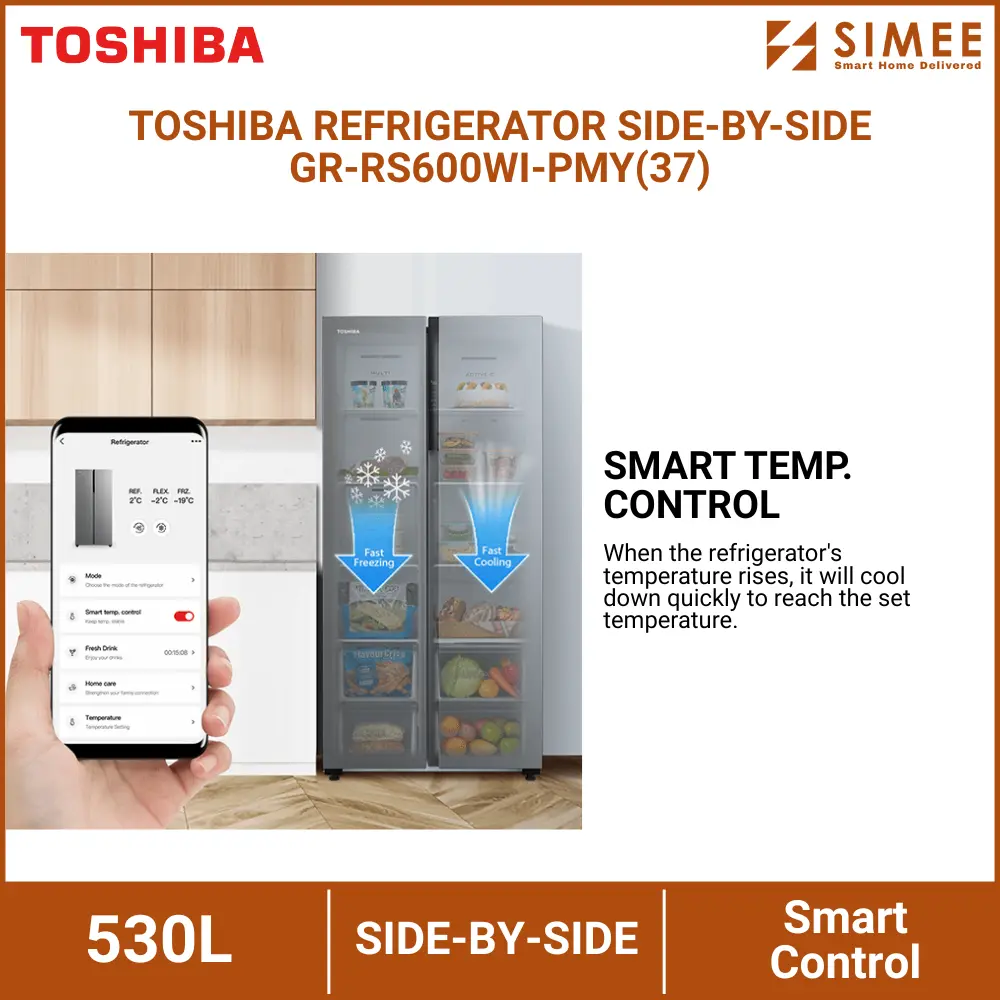 TOSHIBA REFRIGERATOR SIDE-BY-SIDE GR-RS600WI-PMY(37) (8).webp