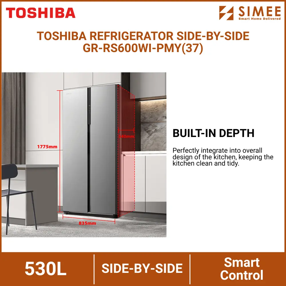 TOSHIBA REFRIGERATOR SIDE-BY-SIDE GR-RS600WI-PMY(37) (14).webp