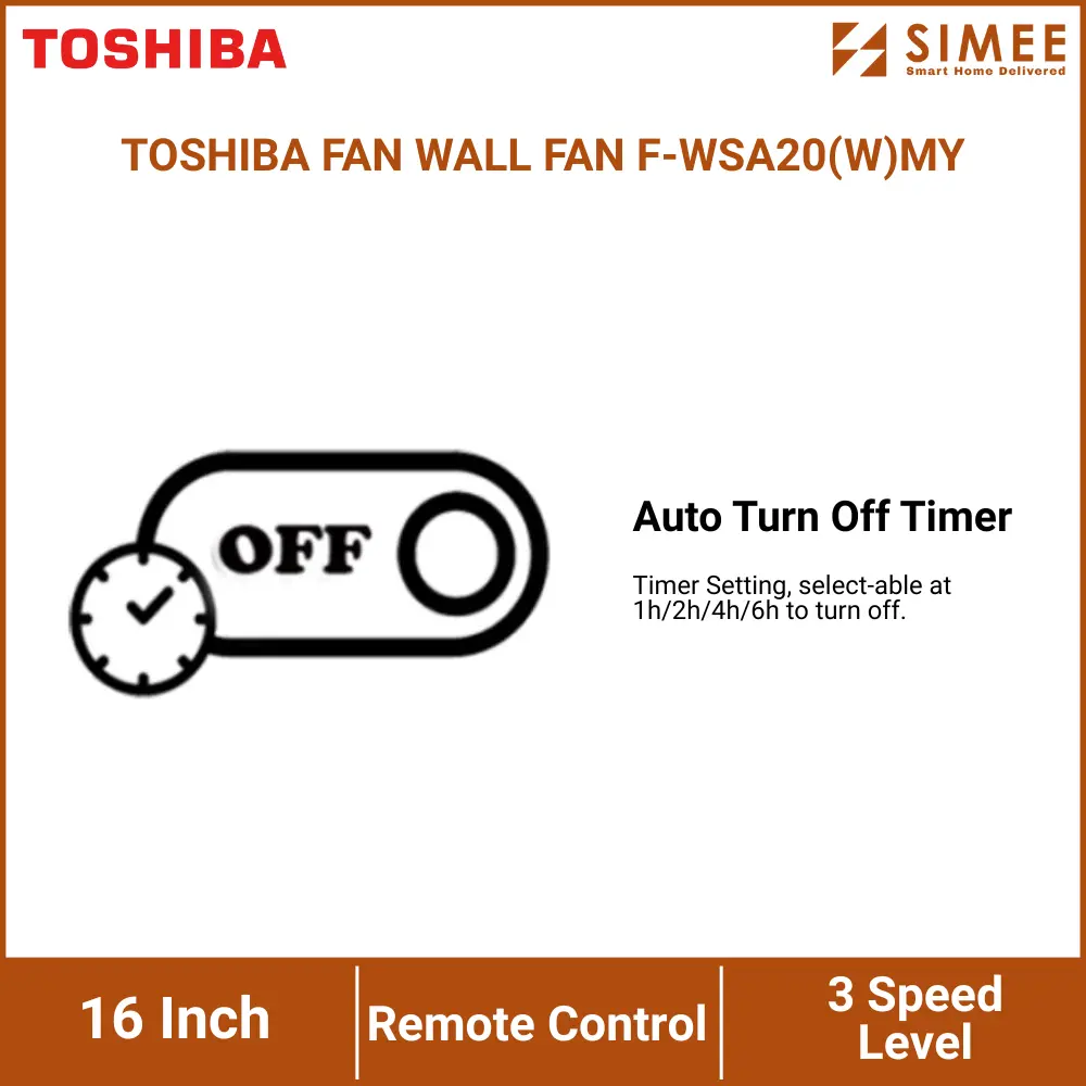 TOSHIBA FAN WALL FAN F-WSA20(W)MY (4).webp