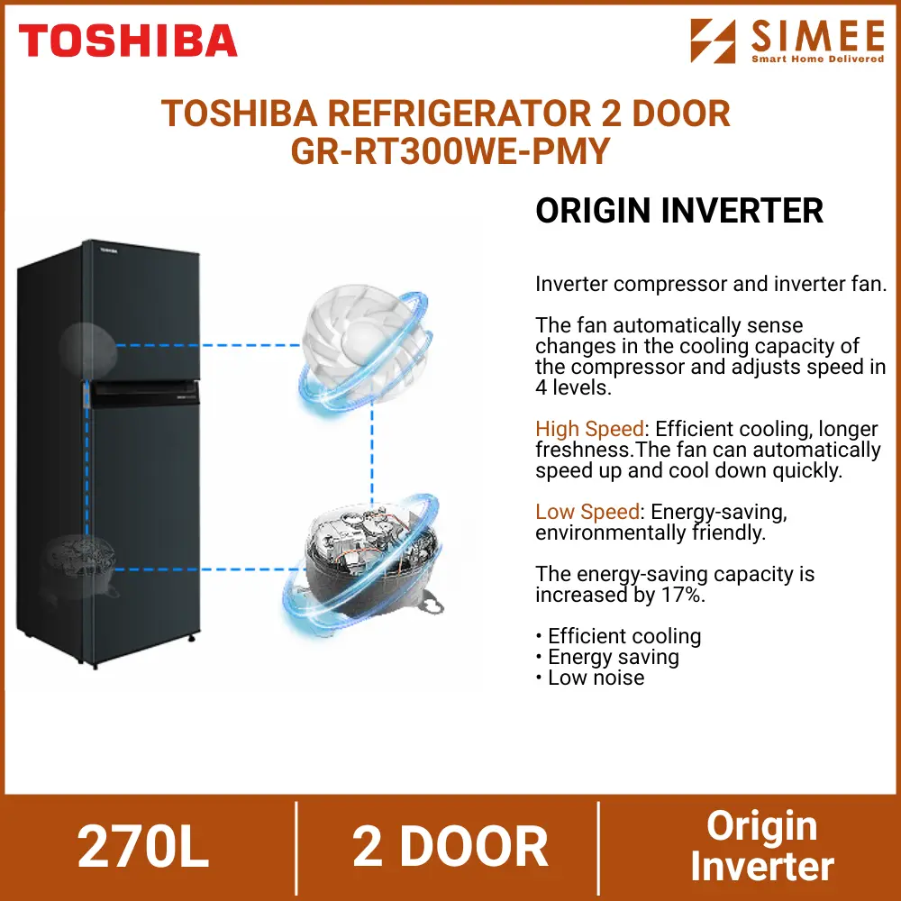 TOSHIBA REFRIGERATOR 2 DOOR GR-RT300WE-PMY (3).webp
