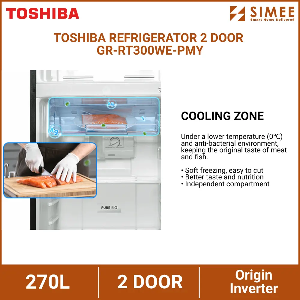 TOSHIBA REFRIGERATOR 2 DOOR GR-RT300WE-PMY (5).webp