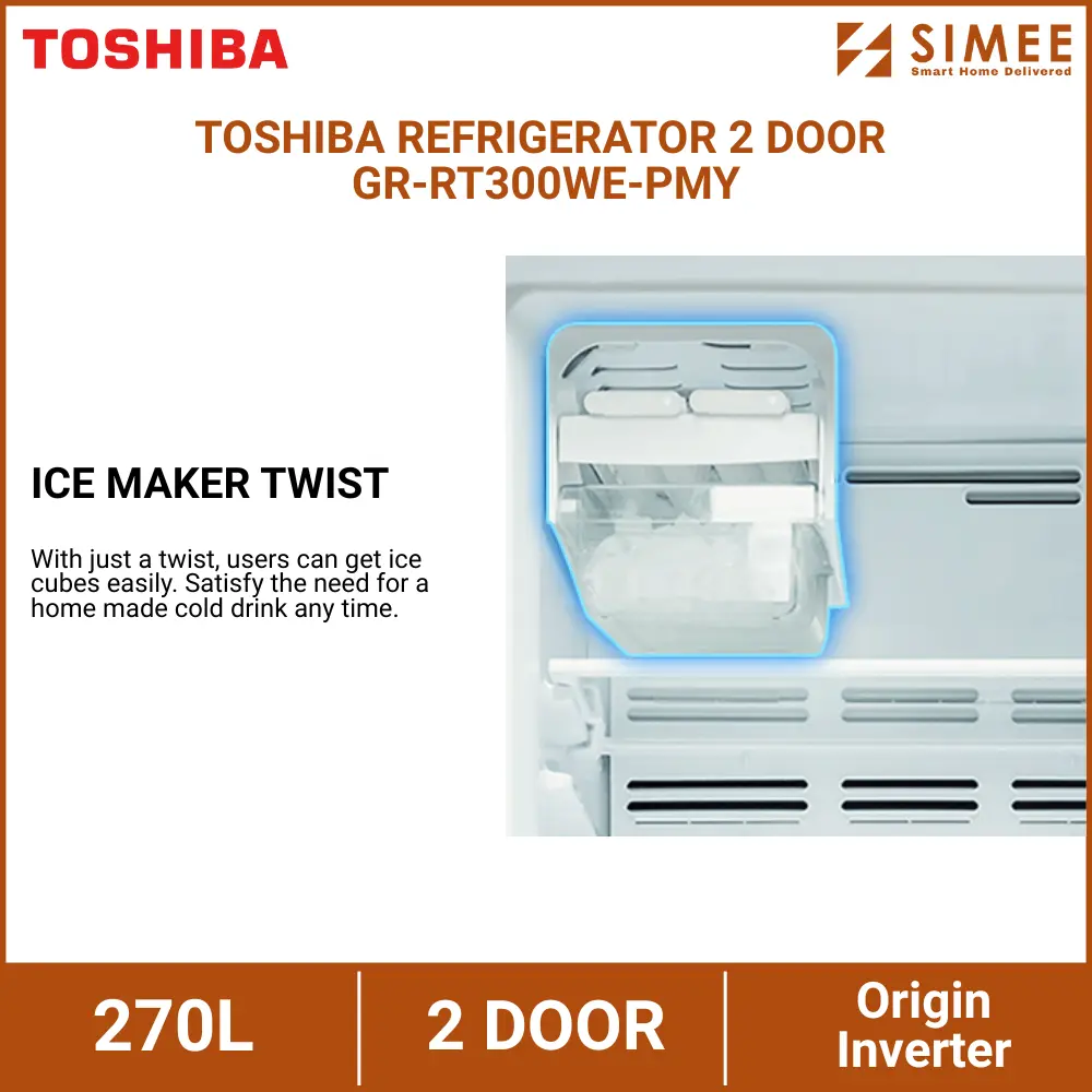 TOSHIBA REFRIGERATOR 2 DOOR GR-RT300WE-PMY (10).webp