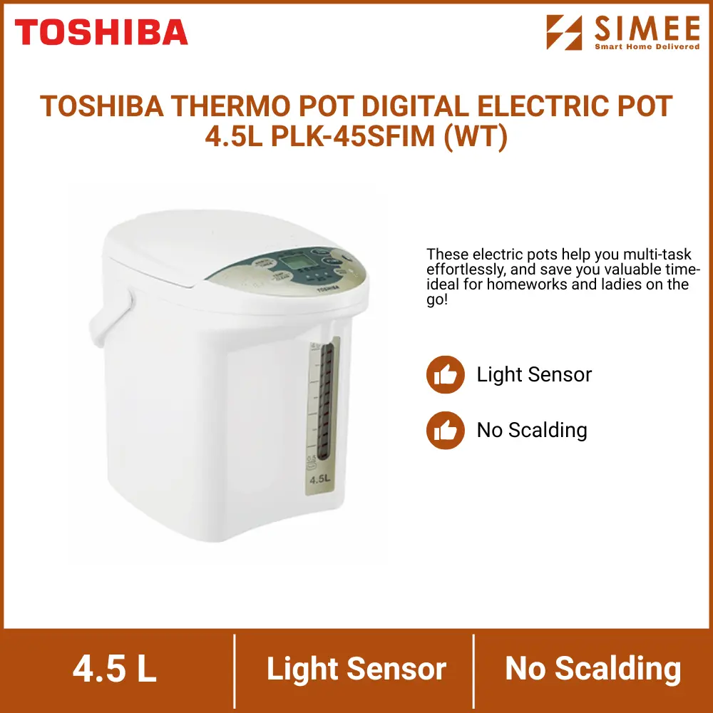 TOSHIBA THERMO POT DIGITAL ELECTRIC POT 4.5L PLK-45SFIM (WT) (2).webp