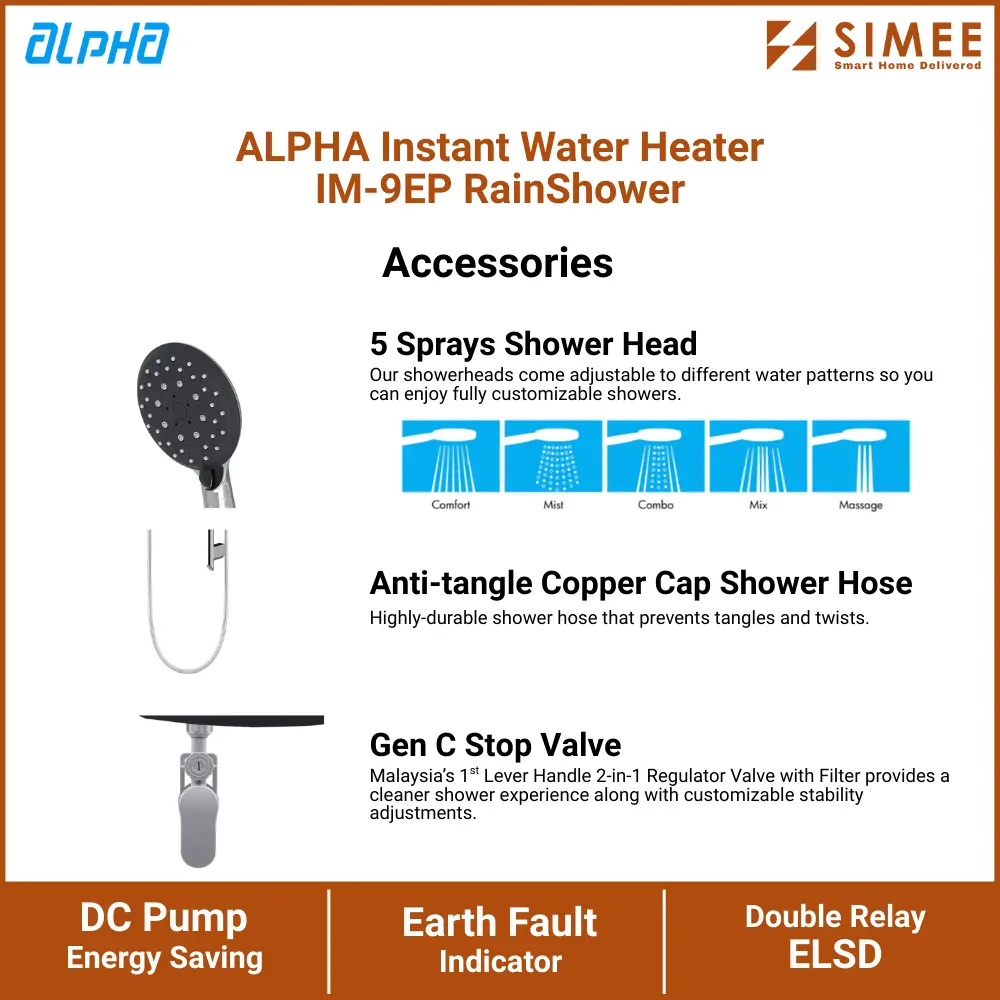 ALPHA Instant Water Heater IM-9EP RainShower (8).webp