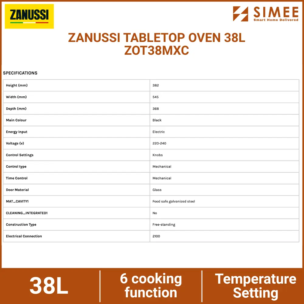ZANUSSI TABLETOP OVEN 38L ZOT38MXC (3).webp