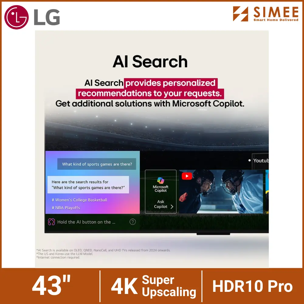 LG TELEVISION 4K UHD AI TV UA73 HDR10 43UA7350PSB (10).webp