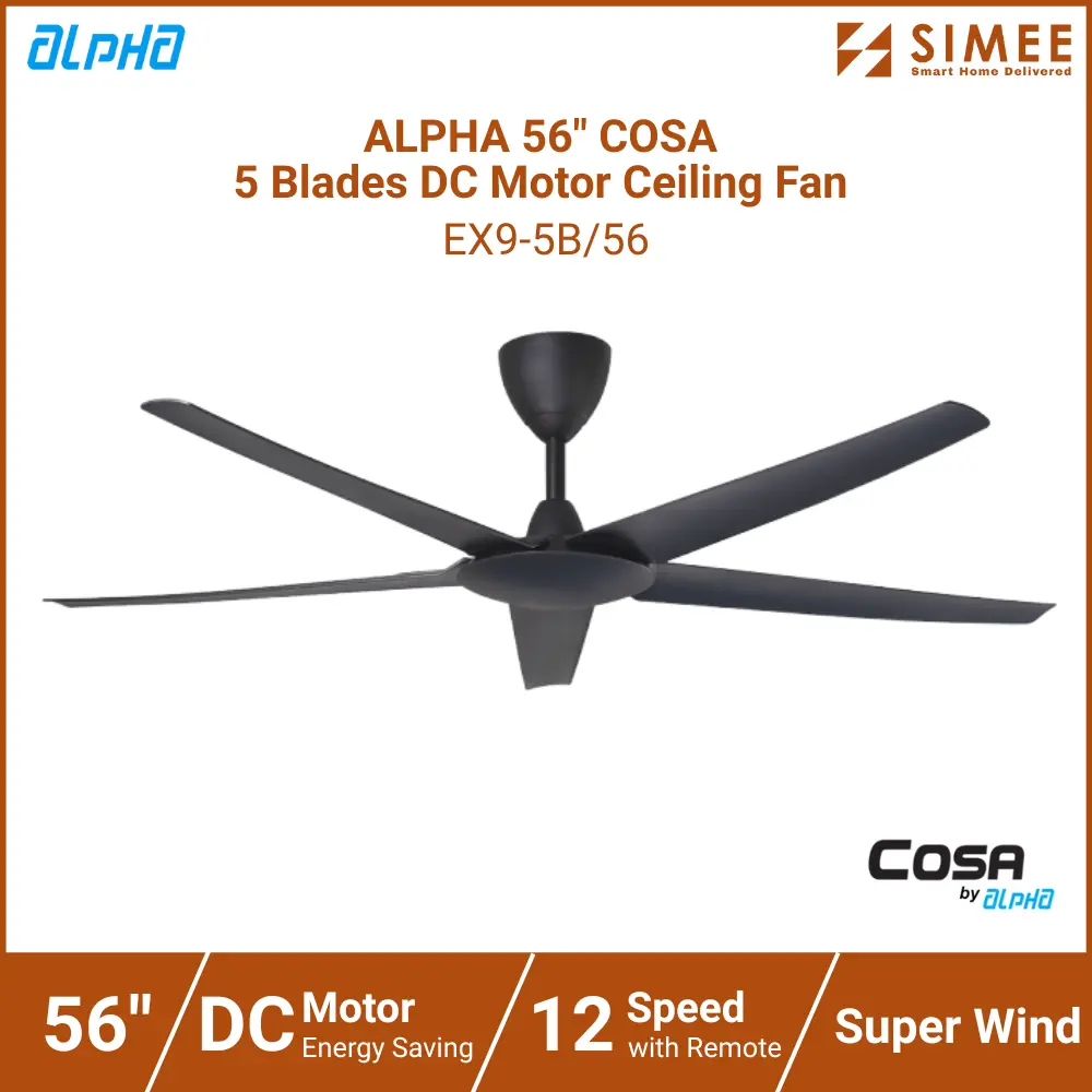 ALPHA 56_ COSA  5 Blades DC Motor Ceiling Fan EX9-5B_56 (3).webp