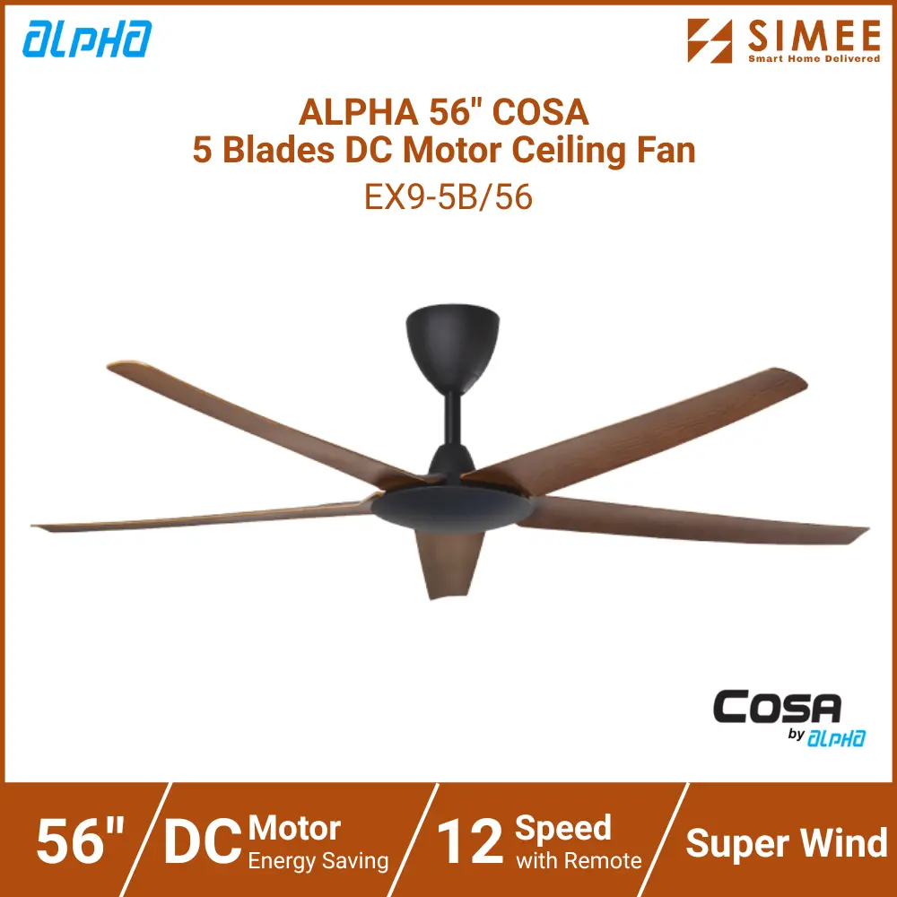 ALPHA 56_ COSA  5 Blades DC Motor Ceiling Fan EX9-5B_56 (4).webp