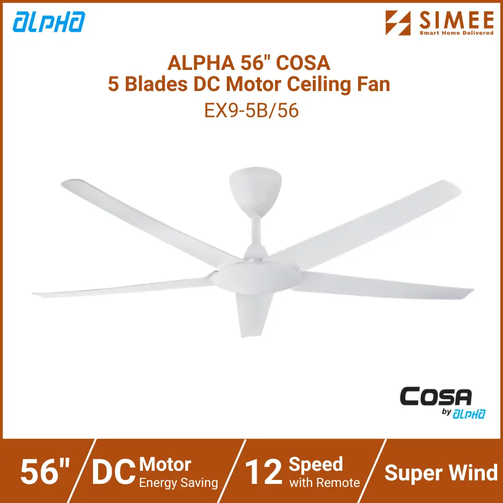 ALPHA 56_ COSA  5 Blades DC Motor Ceiling Fan EX9-5B_56 (5).webp