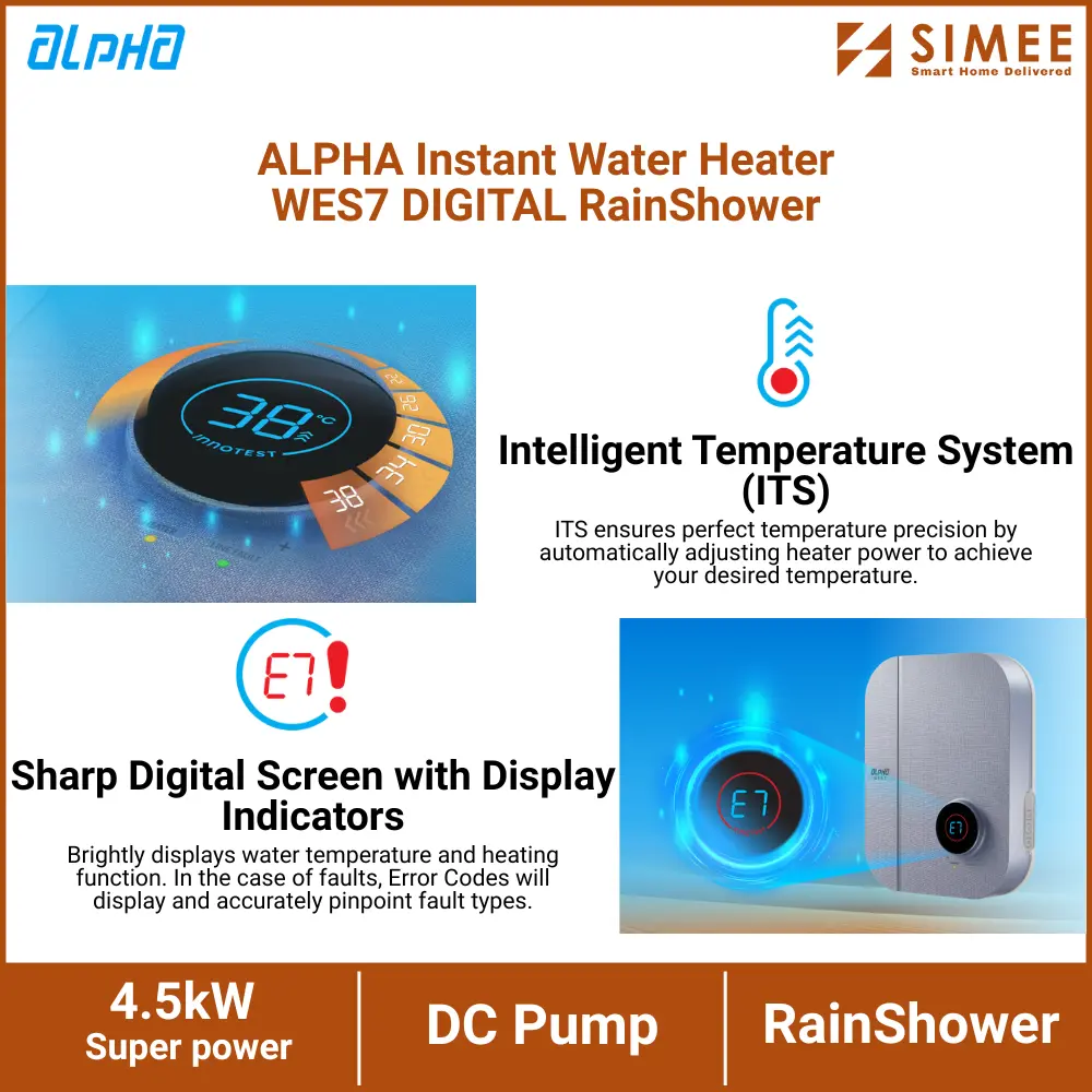 ALPHA Instant Water Heater WES7 DIGITAL RainShower (4).webp