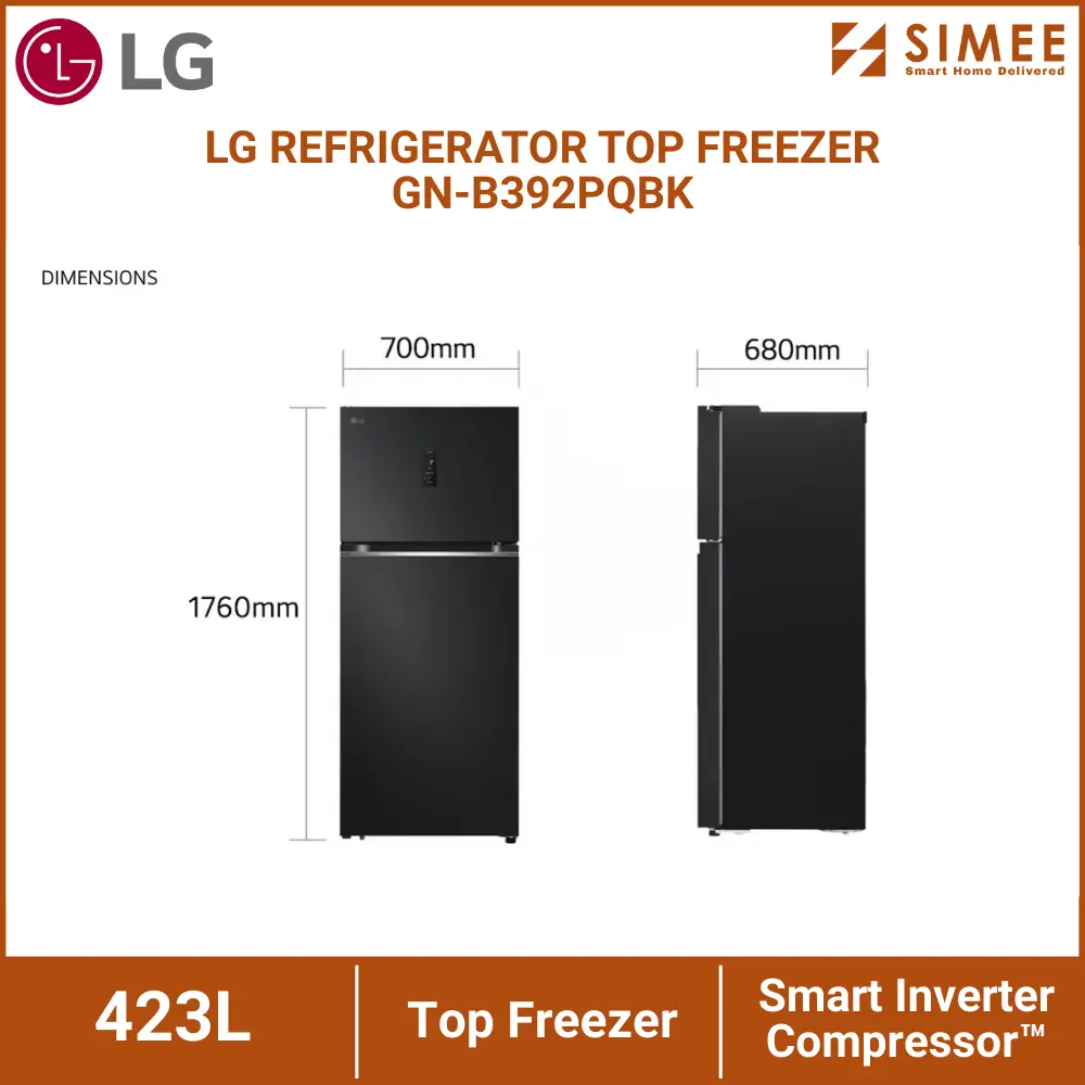 LG REFRIGERATOR TOP FREEZER GN-B392PQBK (11).webp