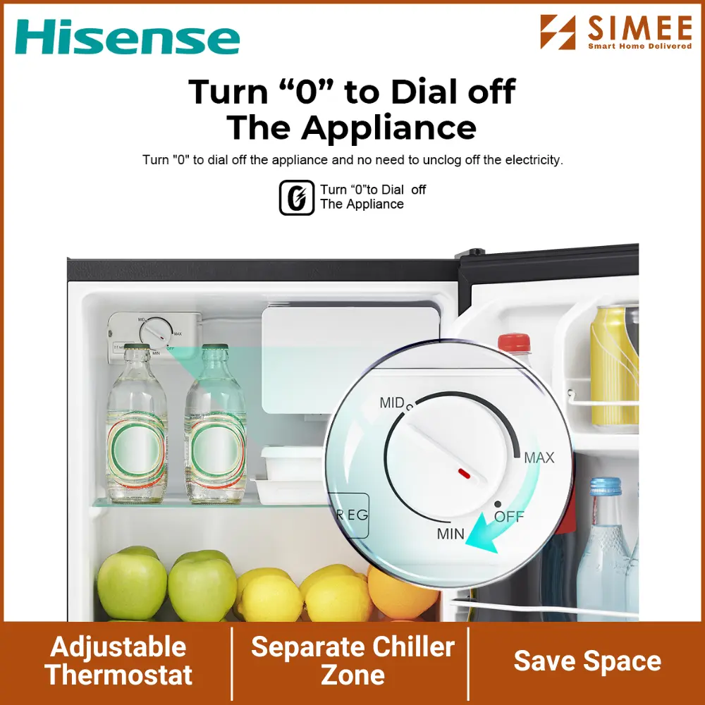 HISENSE REFRIGERATOR SINGLE DOOR RR60D4ABN (6).webp