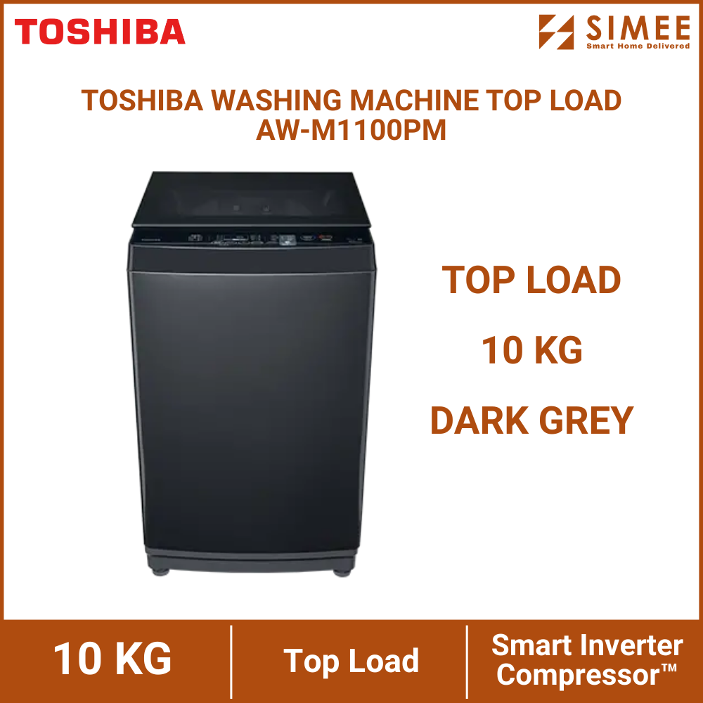 TOSHIBA WASHING MACHINE TOP LOAD AW-M1100PM
