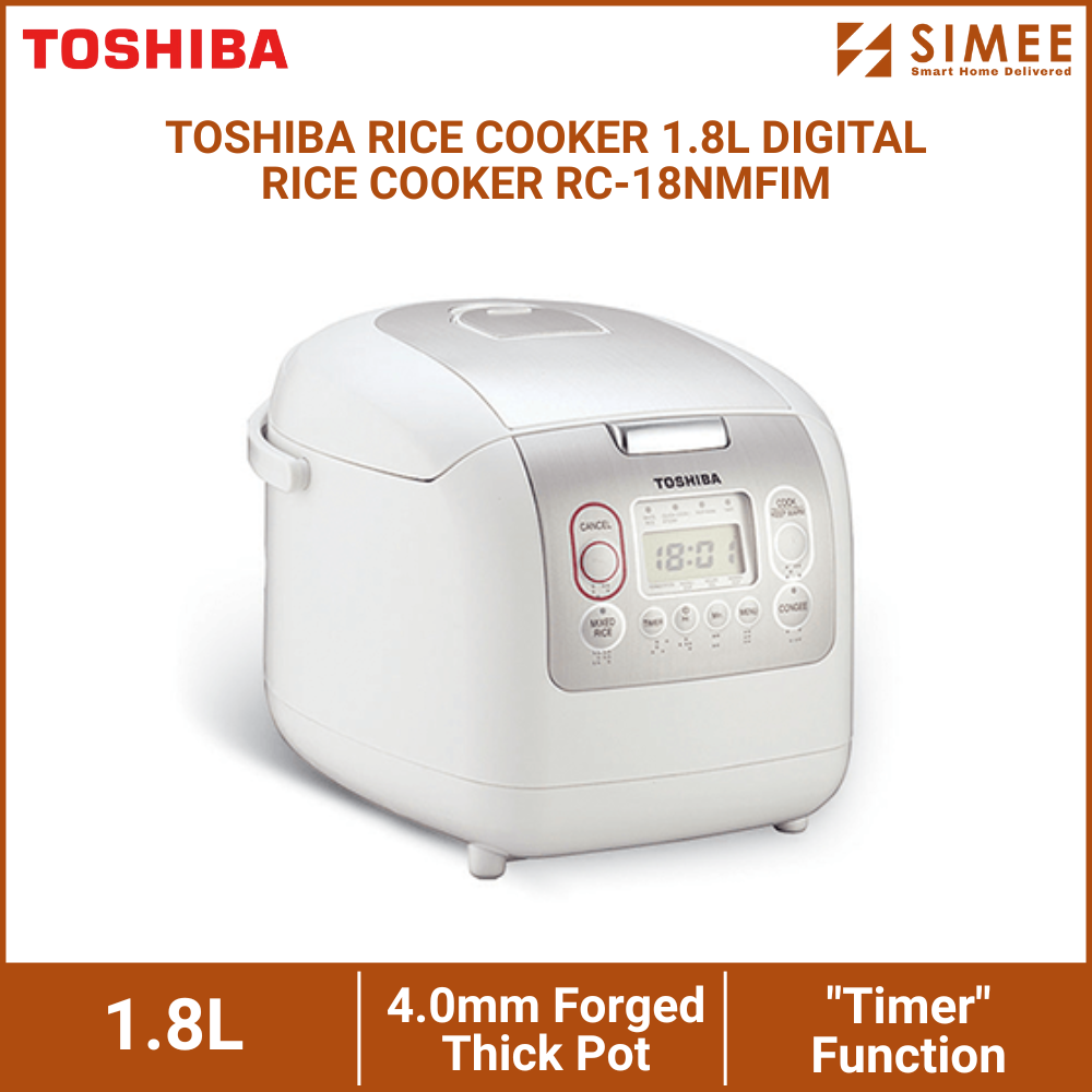 TOSHIBA RICE COOKER 1.8L DIGITAL RICE COOKER RC-18NMFIM