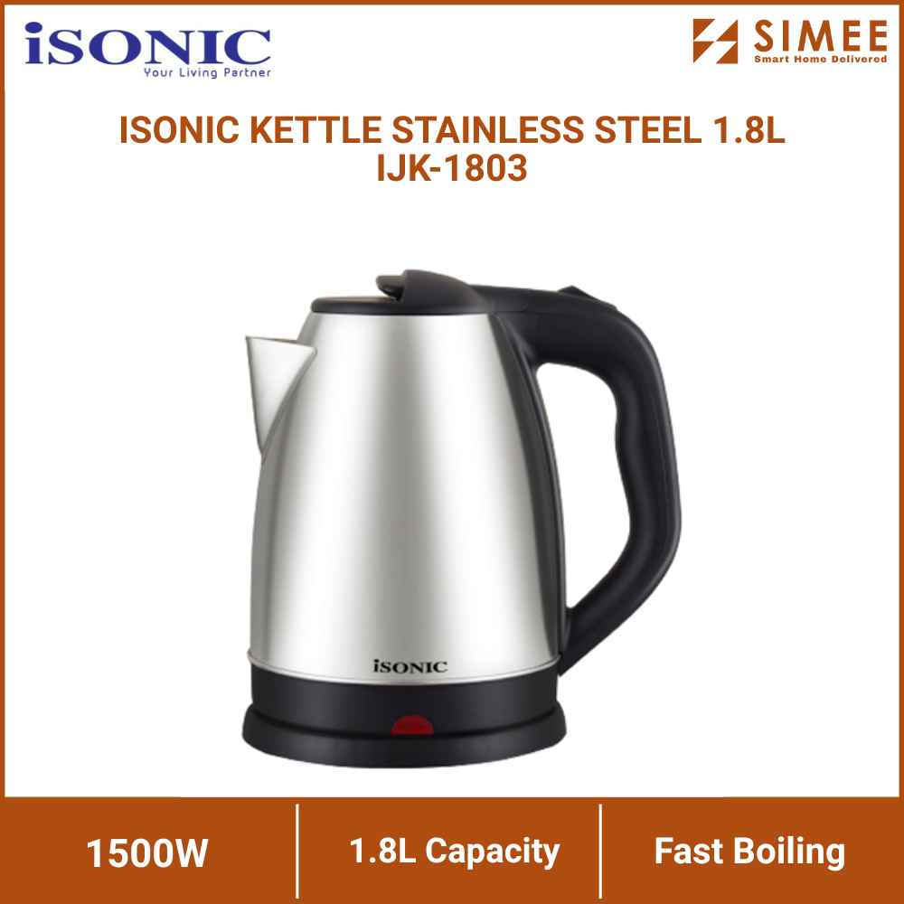 ISONIC KETTLE STAINLESS STEEL 1.8L IJK-1803