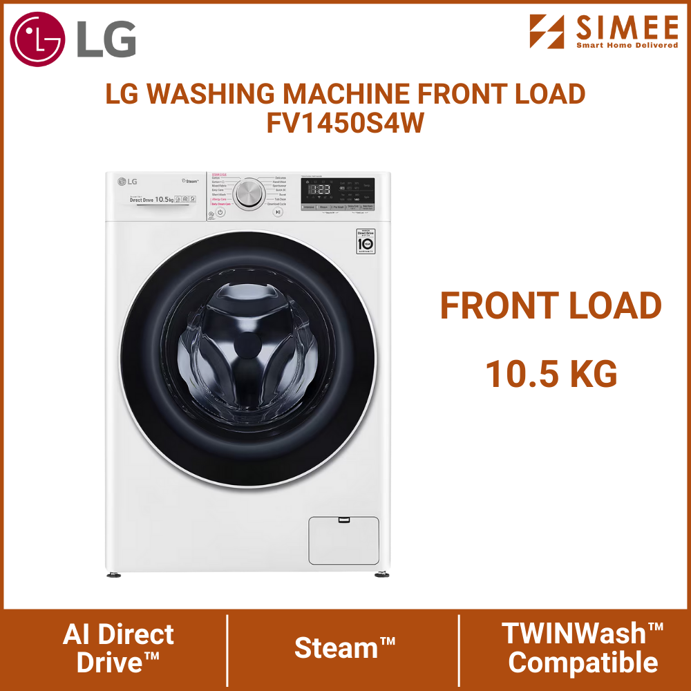LG WASHING MACHINE FRONT LOAD FV1450S4W