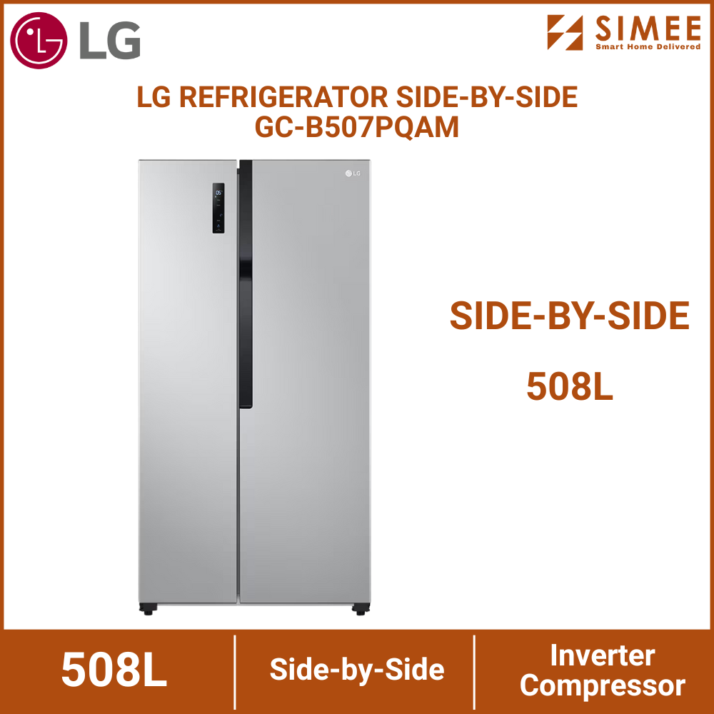 LG REFRIGERATOR SIDE-BY-SIDE GC-B507PQAM