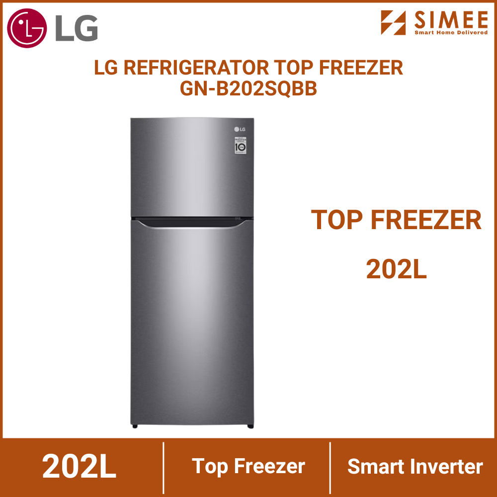 LG REFRIGERATOR TOP FREEZER GN-B202SQBB