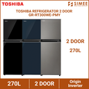 TOSHIBA REFRIGERATOR 2 DOOR GR-RT300WE-PMY