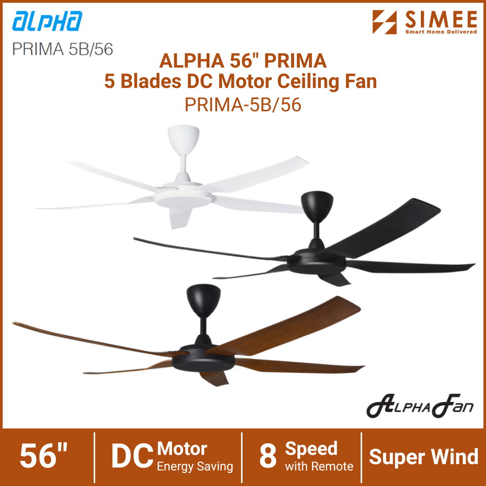 ALPHA FAN CEILING FAN PRIMA 5B/56
