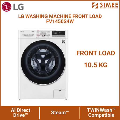 [LG_WM_FV1450S4W] LG WASHING MACHINE FRONT LOAD FV1450S4W