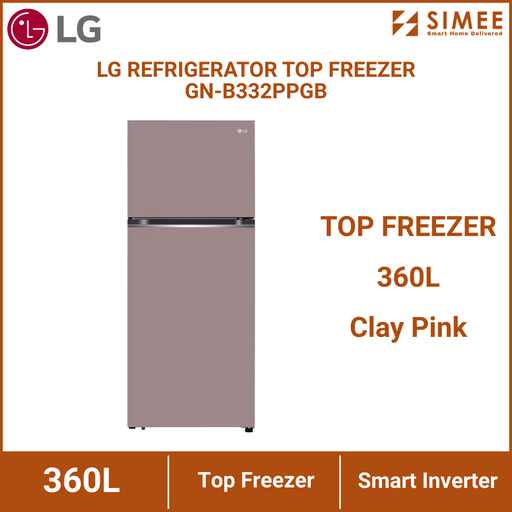[LG_RF_GN-B332PPGB] LG REFRIGERATOR TOP FREEZER GN-B332PPGB