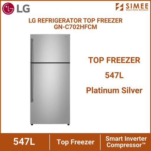 [LG_RF_GN-C702HFCM] LG REFRIGERATOR TOP FREEZER GN-C702HFCM