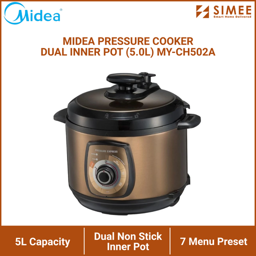 [MD_PC_MY-CH502A] MIDEA PRESSURE COOKER DUAL INNER POT (5.0L) MY-CH502A