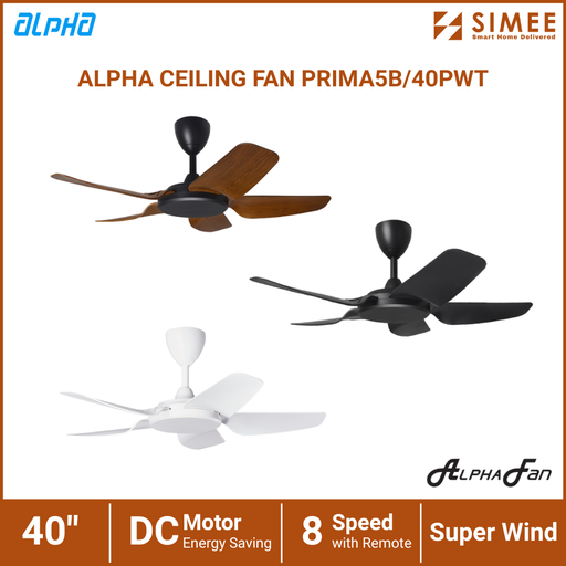 [AP_CF_PRIMA5B/40PWT] ALPHA FAN CEILING FAN PRIMA5B/40PWT