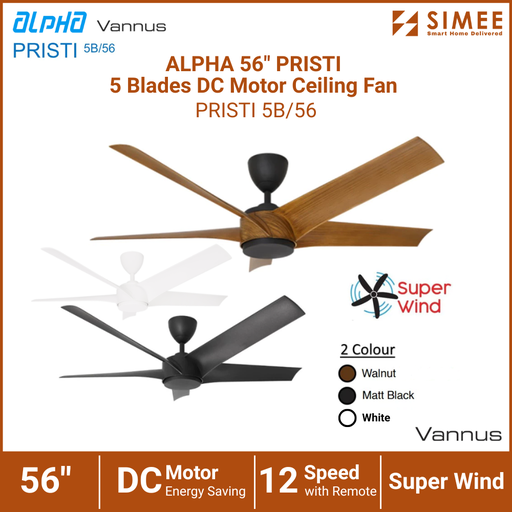 [AP_CF_PRISTI 5B/56MB] ALPHA FAN CEILING FAN PRISTI 5B/56MB