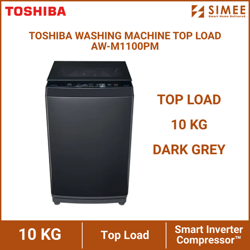 [TS_WM_AW-M1100PM] TOSHIBA WASHING MACHINE TOP LOAD AW-M1100PM