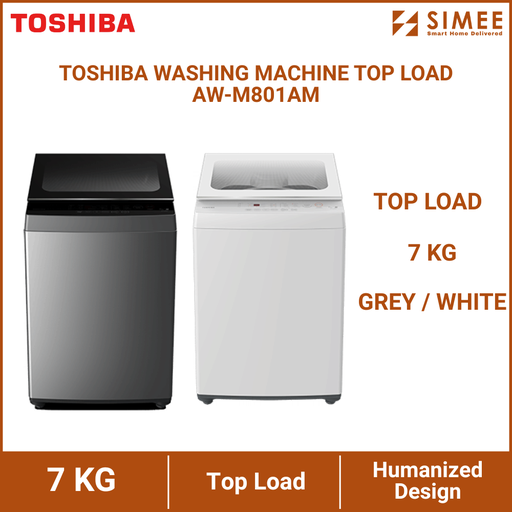 TOSHIBA WASHING MACHINE TOP LOAD AW-M801AM