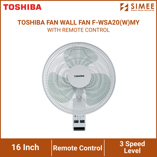 TOSHIBA FAN WALL FAN F-WSA20(W)MY